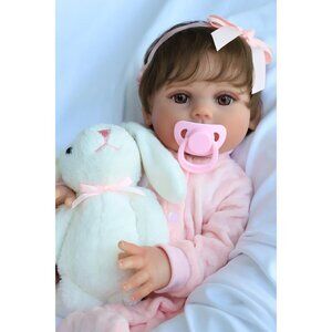 🆕 Brand New - 18-Inch Realistic Newborn Girl Soft Body Reborn Baby Doll